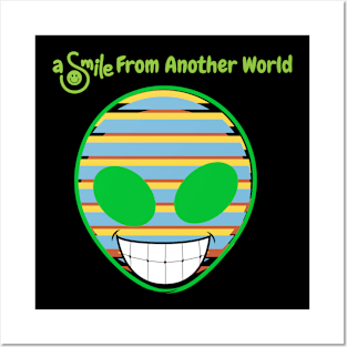 a smile from another world Posters and Art